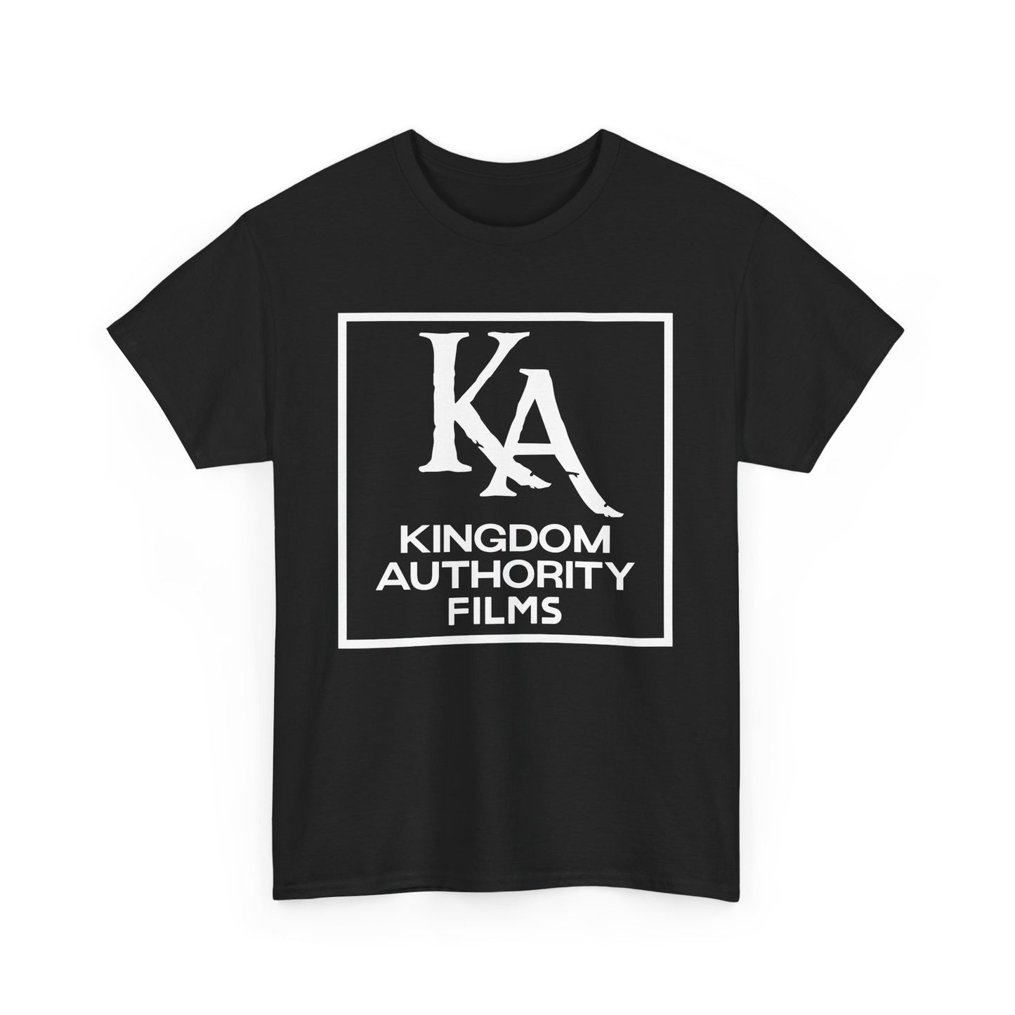 Unisex Heavy Cotton Tee with Kingdom Authority Films Logo - Perfect for Movie Lovers, Casual Wear, Gift for Film Enthusiasts