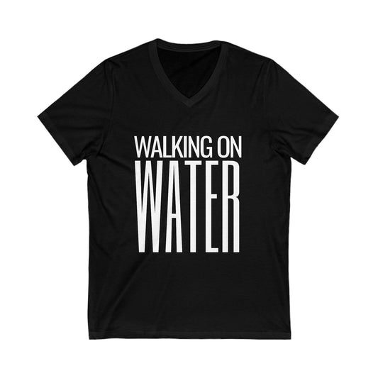 Walking on Water Movie - Unisex Jersey Short Sleeve V-Neck