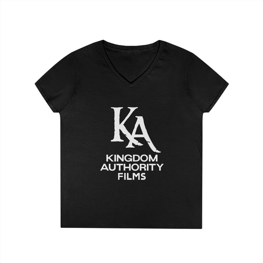 Kingdom Authority Films Ladies' V-Neck T-Shirt