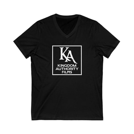 Kingdom Authority Films - Unisex Jersey Short Sleeve V- Neck