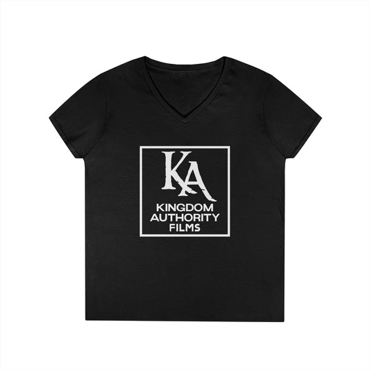 Kingdom Authority Films -  Ladies' V-Neck T-Shirt