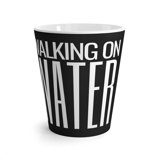 Walking on Water  Movie- Chic Black Latte Coffee Cup