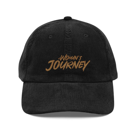 A Woman's Journey Movie- Vintage Embroidered Corduroy Cap