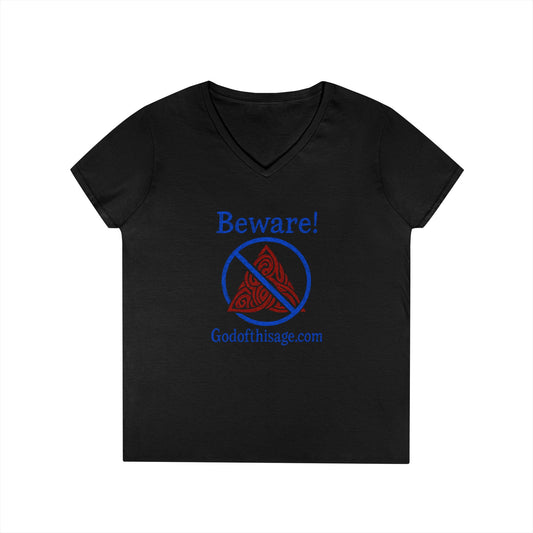 God of This Age Movie -  Ladies' V-Neck T-Shirt