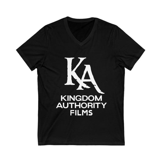 Kingdom Authority Films - Unisex Jersey Short Sleeve V- Neck