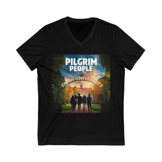 Pilgrim People - Unisex Jersey Short Sleeve V- Neck